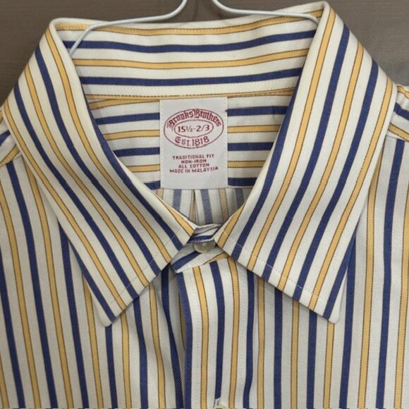 Bold stripe Brooks Brothers dress shirt 15.5/32-33 - Picture 2 of 5